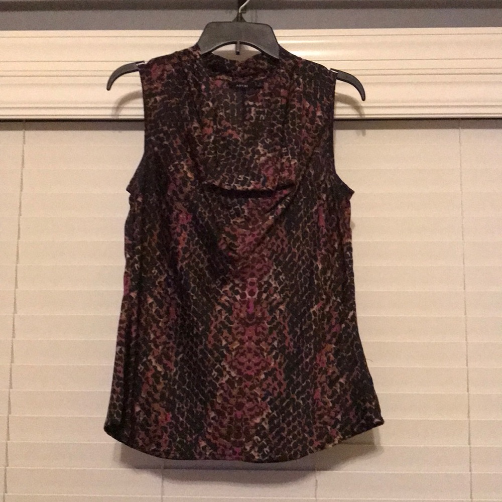 Drape neck shell